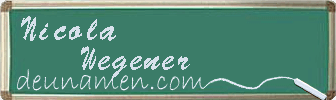 Nicola Wegener Visitenkarte